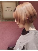 RENATA 大人可愛い20代30代40代黒髪前下がりショート重めボブ◎