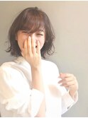 外はね ボブ ナチュラル