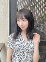 サロンドミルク 原宿(salon de MiLK)&nbsp;【salon de MiLK 原宿】カーキグレージュ×顔まわりレイヤー