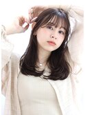 小顔シースルーバング×毛先ワンカールパーマ×20代30代40代50代