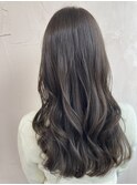ブリーチなし オリーブグレージュカラー