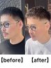 【濡れパン】フェードカット＋アイロンパーマ￥１4000