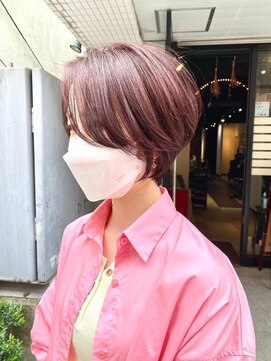 シシ 大宮(She 2.) 大人丸みショートボブ/マッシュショート/前髪/ベージュカラー