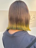 カフカ 亀有(KAfKA)&nbsp;イエローグリーン裾カラー