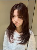 王道ロングレイヤー！束多めがかわいいっ