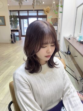 ヤコブ ヘアー(Jacob hair) 韓国ヘア/くびれミディ/ブラウンヘアカラー