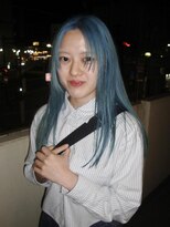 ボコカ(bococa)&nbsp;【Vicky指名】アイスブルーケアブリーチシアンカラー水色