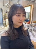 髪質改善縮毛矯正レイヤーカット顔周り前髪韓国ミニウルフ北千住