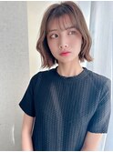 はねボブ3/池袋美容室/髪質改善カラー/白髪ぼかし/縮毛矯正
