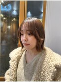 フェミニンミニボブ