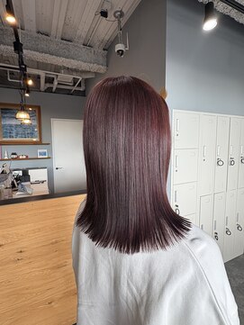 秋ぽいピンクカラー