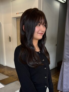 ヘアーアイスカルテット(HAIR ICI QUARTET) 20代30代透明感ロング◎ブリーチなしニュアンスくすみカラー