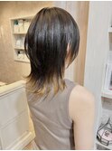 福山美容室caary髪質改善ストレートウルフミディアム20代30代
