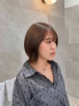 コレル(KORELLE) セルフカラーの緑ムラを整える透け感グレージュ