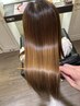 透明感カラー+シャンプーブロー　￥11000