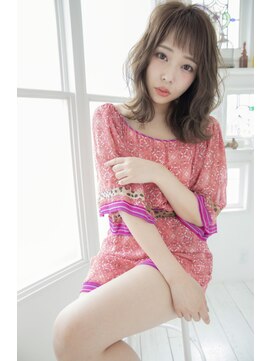 シャイン ヘア ブレンド 二子玉川(Shine hair blend) 【二子玉川】丸みショート無造作カールボブディイルミナカラー35