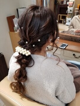 アナザースカイ (another sky) ロング×編みおろしヘアセット