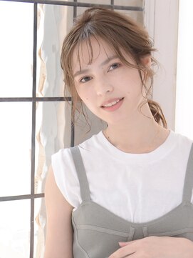 ロアーヘアー オペラオー 折尾店(RAWR hair Opera O) 【RAWR】大人ゆるポニー_ロングヘアアンジ