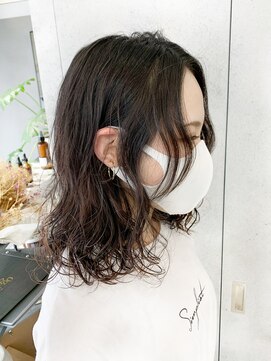 ヴェイン 渋谷(vain) 【vain#☆】ふわっとバングにニュアンスパーマ.○＊