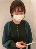 前髪パーマ