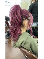 ミウミウヘア(miu miu hair)&nbsp;エクステ　PonyTail　Pink
