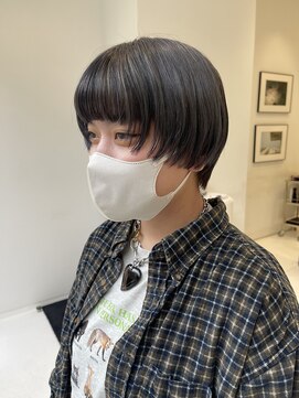 ハイブ 金沢(Hive) マッシュショートブリーチ透明感カラーツヤ髪スタイル髪質改善