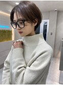 メガネにも似合うショートヘア/ショートカット/レイヤーカット
