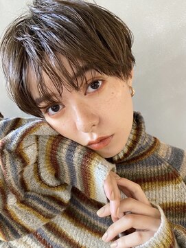 パーク(PARK) 【PARK】カーキベージュ×ニュアンスカーリー