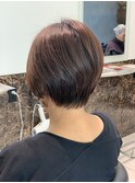 小顔補正立体カット×ナチュラル丸みボブ 10代20代30代40代50代