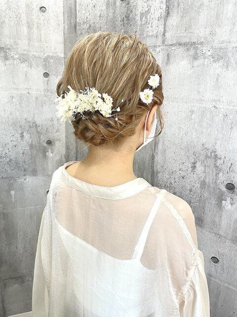 夏祭り　ヘアアレンジ