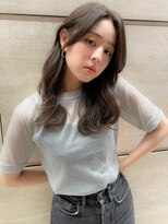 似合わせイメチェン韓国ハッシュカットフルバングレッドブラウン