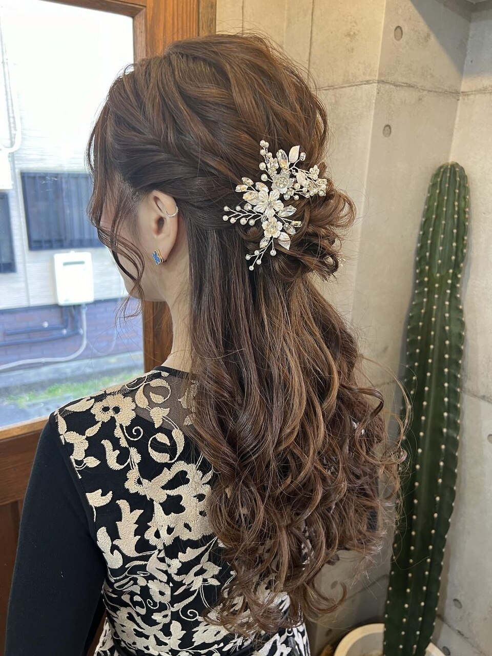 ヘアセット】 ロングハーフアレンジ♪：L201230274｜ラグズ 茅ヶ崎