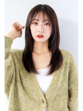 ガリカ 横浜(Gallica) 【mirei】顔まわりレイヤー/韓国ヘア/小顔カット/ロングレイヤー