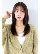 ガリカ 横浜(Gallica) 【mirei】顔まわりレイヤー/韓国ヘア/小顔カット/ロングレイヤー