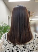 ＃酸性ストレート　＃セミロング　＃髪質改善