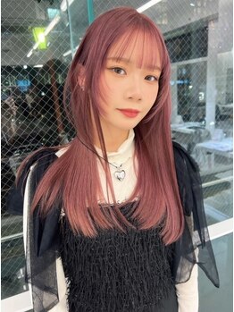 ランテルディ 渋谷(LANTERDIT)の写真/渋谷で自然なエクステならお任せ♪馴染ませ技術◎【カット＋カラー＋プレミアムシールエクステ60本¥34200】