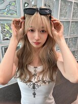 ロンド ジュルード 名古屋(Lond jeloud)&nbsp;ブリーチ2~3でできるブロンドミルクティーカラー