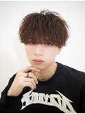 熊本 メンズヘア 波巻きスパイラルマッシュ 無造作ヘア