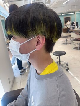 アッシュ 下北沢店(Ash) メンズデザインカラー×ネオンイエロー