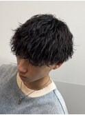 メンズマッシュ　ツイストスパイラルパーマ