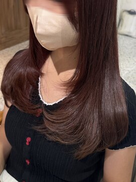 サンバイセライロ 千葉(SAN. by celilo) ロングレイヤー×チェリーレッド/千葉駅/MINA