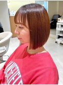 本厚木◎ボブ前髪カット髪質改善トリートメント◎パールベージュ
