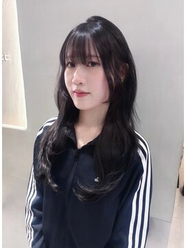 ヘアサロン ガリカ 表参道(hair salon Gallica) ブルーブラックカラー×ロングレイヤー