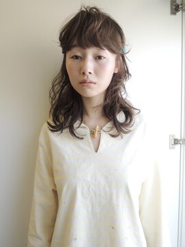 シティ(sity.) 天神　パーマ　ブリーチなしダブルカラー　顔まわりレイヤー