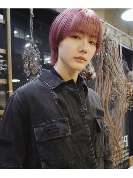 ピア(Pia) メンズに人気｜ハイトーンピンク×シースルーマッシュ