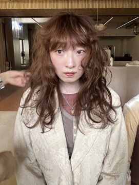 ヘアー アイス ルーチェ(HAIR ICI LUCE) ウォームベージュ/スモーキーカラー/ブリーチなし/顔まわり/堀場