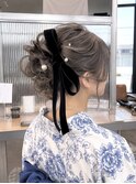 浴衣ヘアセット36/ヘアアレンジ/ボブ/レイヤー/ブリーチ