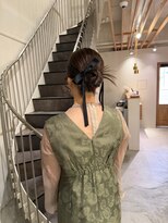 アトレ 福岡大名店(attrait)&nbsp;セミロングのブラウンカラー×毛先までツヤツヤなまとまりヘア