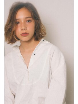 ミンクス 青山店(MINX) 切りっぱなしボブ×ニュアンスハイライト