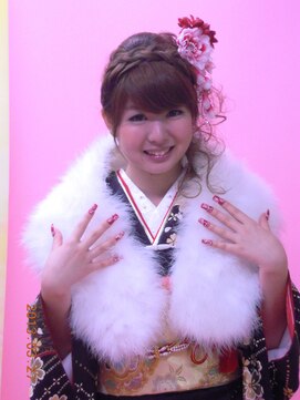 トータルビューティーサロンカワニシ まとめ髪と着付け